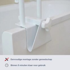 Alternative view of Homecare Innovation Badrandgreep – Badbeugel met klem – Zonder boren – Staal – 46 cm hoog – Tot 136 kg