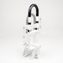 Homecare Innovation Badrandgreep – Badbeugel met klem – In hoogte verstelbaar 48-58 cm – Zachte grip – Zonder boren – Tot 136 kg - Afbeelding 5