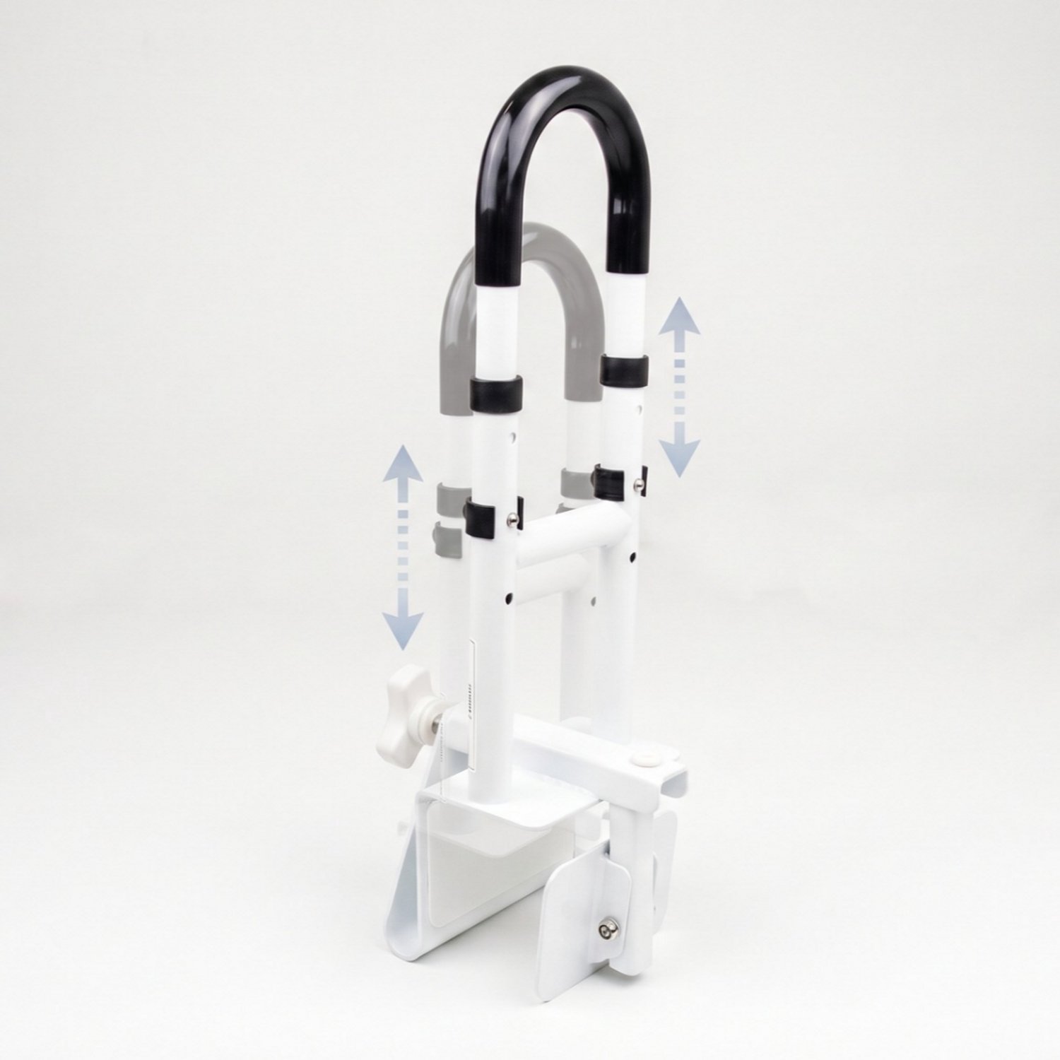 Homecare Innovation Badrandgreep – Badbeugel met klem – In hoogte verstelbaar 48-58 cm – Zachte grip – Zonder boren – Tot 136 kg - Afbeelding 5