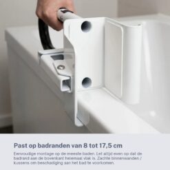 Homecare Innovation Badrandgreep – Badbeugel met klem – In hoogte verstelbaar 48-58 cm – Zachte grip – Zonder boren – Tot 136 kg - Afbeelding 7