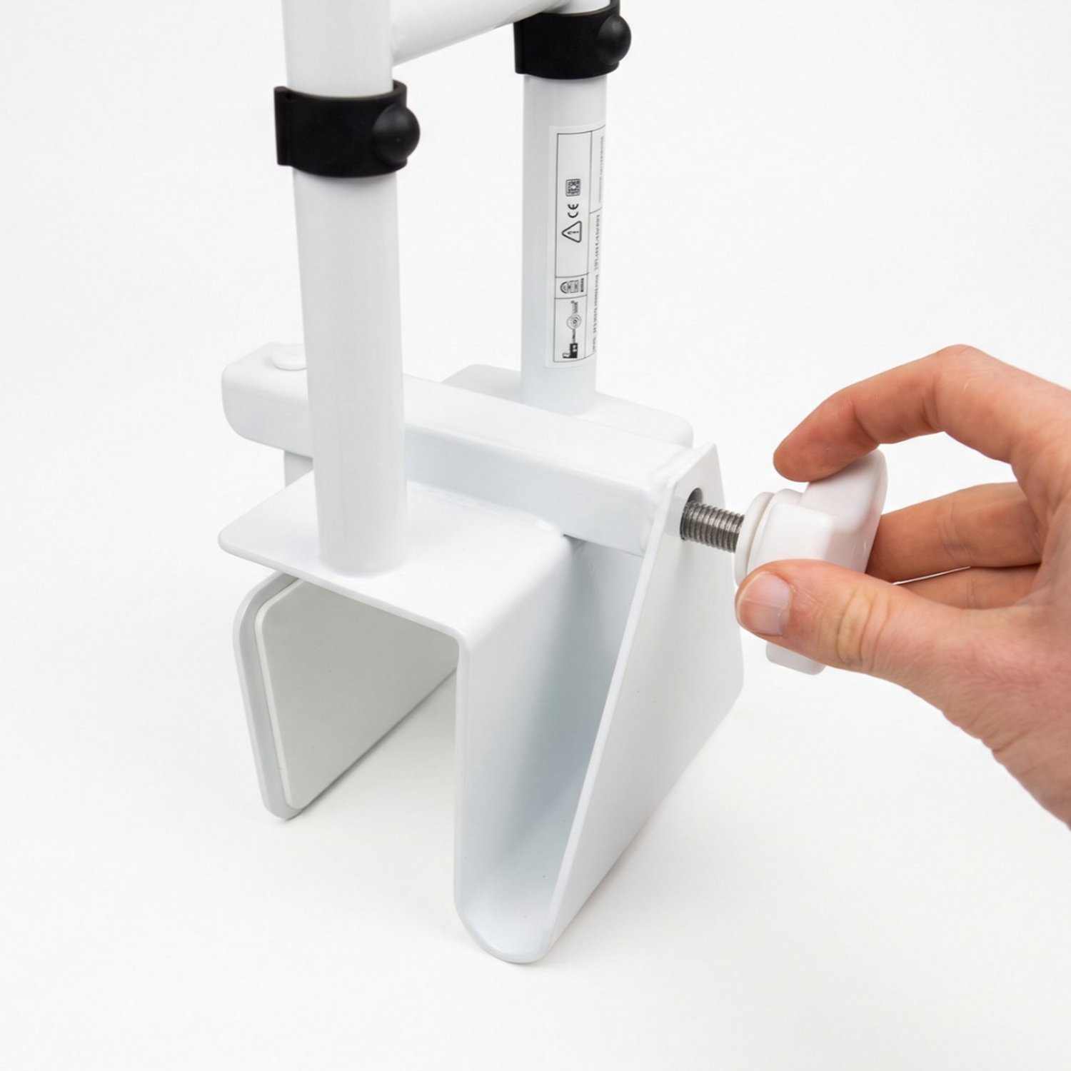 Homecare Innovation Badrandgreep – Badbeugel met klem – In hoogte verstelbaar 48-58 cm – Zachte grip – Zonder boren – Tot 136 kg - Afbeelding 8