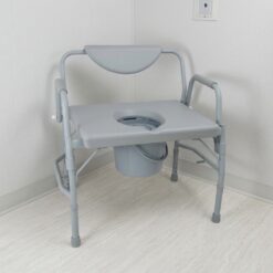 HomeCare Innovation XXL toiletstoel / postoel – bariatrisch – tot 450 kg – in hoogte verstelbaar – met emmer en deksel - Afbeelding 6