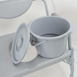 HomeCare Innovation XXL toiletstoel / postoel – bariatrisch – tot 450 kg – in hoogte verstelbaar – met emmer en deksel - Afbeelding 9