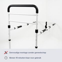 Homecare Innovation Bedbeugel met steunpoten – Bedsteun / opstahulp voor bed – In hoogte verstelbaar – Tot 136 kg - Afbeelding 4